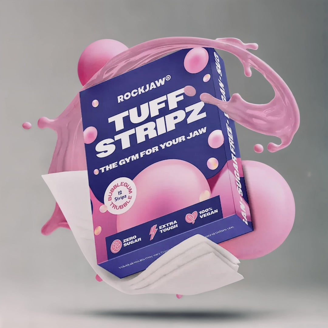 RockJaw Tuff Stripz | Tough Chewing Gum for Beginners