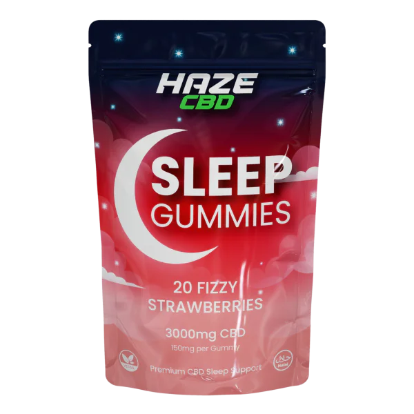Fizzy Strawberry CBD Night Gummies 3000mg