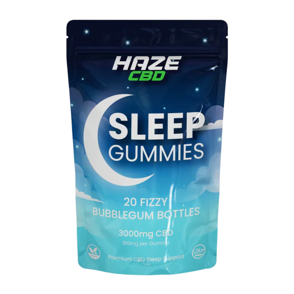Haze CBD 3000mg Gummies for Sleep | 150mg Per Gummy | Premium Bubblegum Bottles